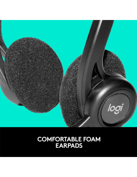 Auricular USB Logitech H960 con Micrófono Cancelación Ruido