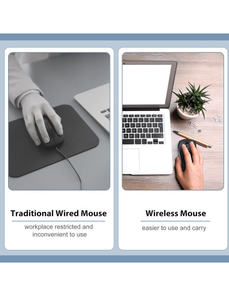 Paquete de 12 Ratones Inalámbricos Macarrie 1200dpi USB