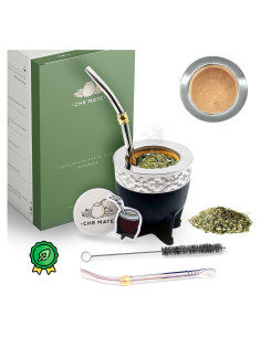 Juego de Taza de Yerba Mate Orgánica CHE MATE 10cm