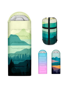 Saco de dormir PAMAID 3 temporadas impermeable ligero 229.9x80 cm