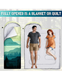 Saco de dormir PAMAID 3 temporadas impermeable ligero 229.9x80 cm 2