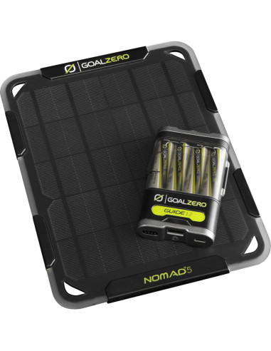 Kit Solar Portátil Goal Zero Guide 12 Plus y Nomad 5