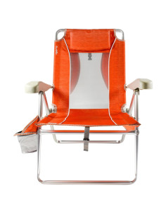 Silla de Playa Reclinable Kijaro Olas de Marea Naranja 5 Posiciones
