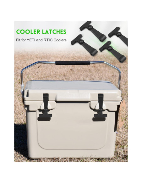 4 Ganchos de Goma ULXIOM para Enfriadores YETI RTIC