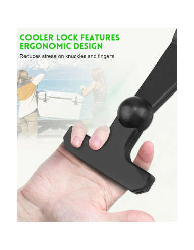 4 Ganchos de Goma ULXIOM para Enfriadores YETI RTIC