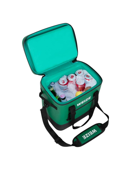 Enfriador Suave WEIZE 15L Impermeable Verde para Camping