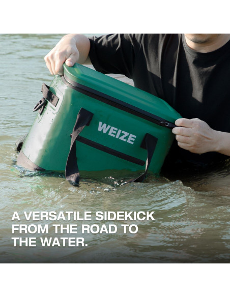 Enfriador Suave WEIZE 15L Impermeable Verde para Camping
