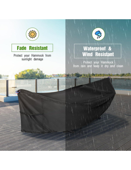 Cubierta Impermeable para Hamaca Loenel 384x142x94 cm