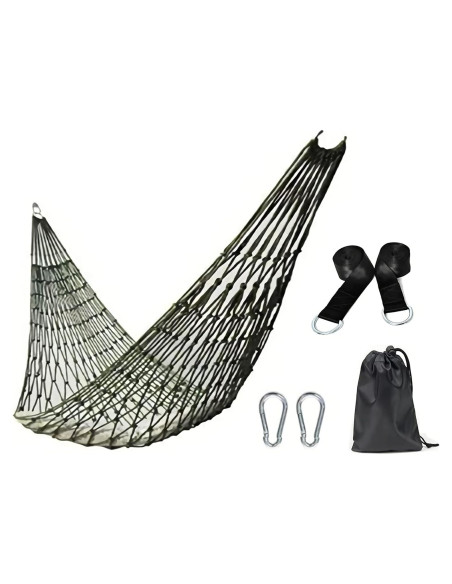 Hamaca de Camping KNC Verde Militar 240x80 cm 200 kg