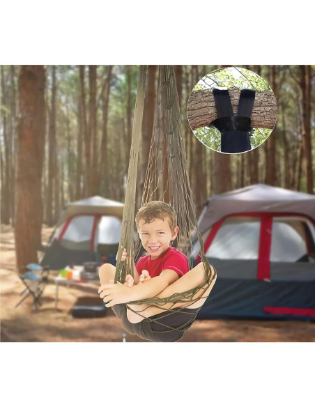 Hamaca de Camping KNC Verde Militar 240x80 cm 200 kg