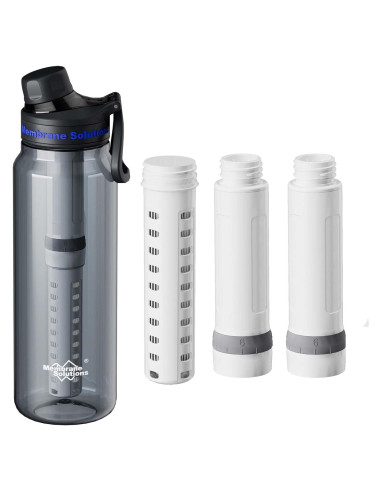Botella de Agua Filtrada Membrane Solutions 1.06L con Filtros ACF+UF