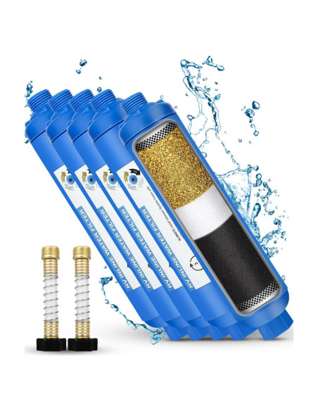 Filtro de Agua Inline GCCSJ para RV - 4 Unidades, 4000 L