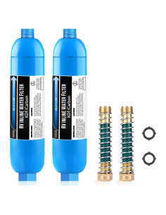 Filtro de Agua Inline Lifefilter 2 Unidades, Certificado NSF, Reduce Cloro y Olores