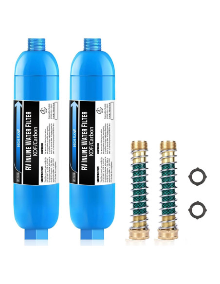 Filtro de Agua Inline Lifefilter 2 Unidades, Certificado NSF, Reduce Cloro y Olores