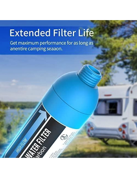 Filtro de Agua Inline Lifefilter 2 Unidades, Certificado NSF, Reduce Cloro y Olores