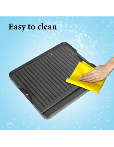 Plancha de Hierro Fundido Reversible Outspark 39.6 x 34 cm