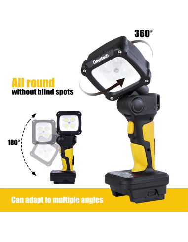 Luz de Trabajo LED Inalámbrica DAYATECH DY-363Z 3000 Lúmenes