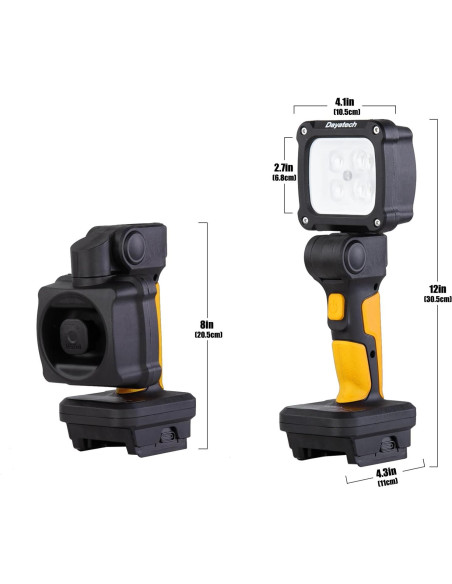 Luz de Trabajo LED Inalámbrica DAYATECH DY-363Z 3000 Lúmenes