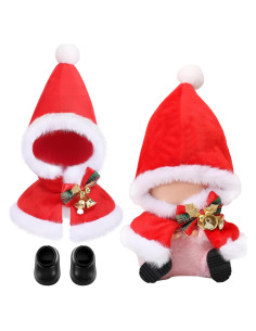 Conjunto de Ropa de Muñeca Frienda 17cm Traje de Santa Claus