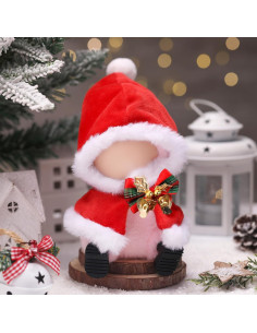 Conjunto de Ropa de Muñeca Frienda 17cm Traje de Santa Claus 2