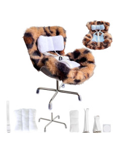 Asiento de Auto para Muñecas Genérico Leopardo con Cojín Suave