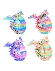 Set de 4 Huevos de Dragón 3D Mydhall con Dragón Bebé - Decoración