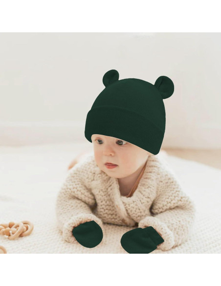 Conjunto Gorro y Manoplas Bebé UTTPLL Algodón 0-6 meses Conjunto Gorro y Manoplas Bebé UTTPLL Algodón 0-6 meses