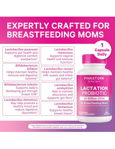 Probiotico de Lactancia Pink Stork - 30 Cápsulas Menta 2