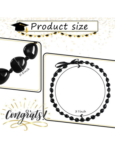 Collar de Graduación Hawaiano Yinkin 94 cm con Cierre de Cinta
