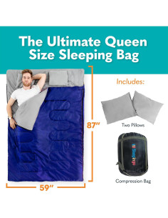 Saco de Dormir Doble Sleepingo Impermeable Tamaño Queen 2