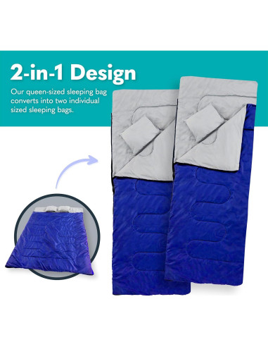 Saco de Dormir Doble Sleepingo Impermeable Tamaño Queen