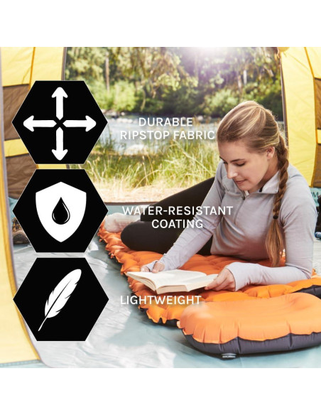 Colchón Inflable Cascade Mountain Tech Naranja 187.96 cm Colchón Inflable Cascade Mountain Tech Naranja 187.96 cm