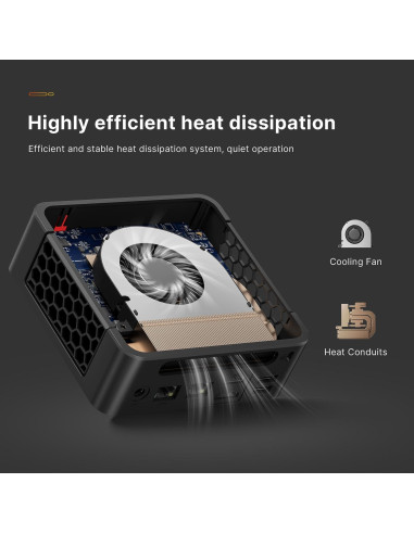 Mini PC Gaming BOSGAME P4, AMD Ryzen 7 5825U, 16GB RAM, 512GB SSD