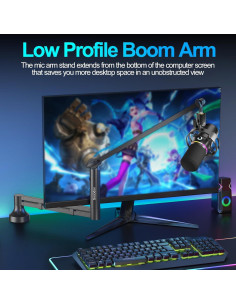 Brazo de Micrófono Socodox SC-10-5Z Negro, Soporte de Alta Resistencia 2