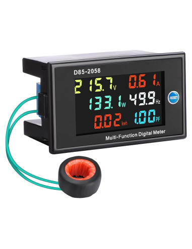 Multímetro AC DROK 6-en-1 40-300V 100A Pantalla LCD HD