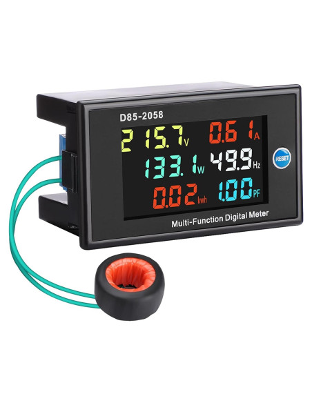 Multímetro AC DROK 6-en-1 40-300V 100A Pantalla LCD HD