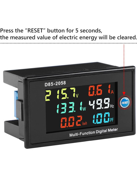 Multímetro AC DROK 6-en-1 40-300V 100A Pantalla LCD HD