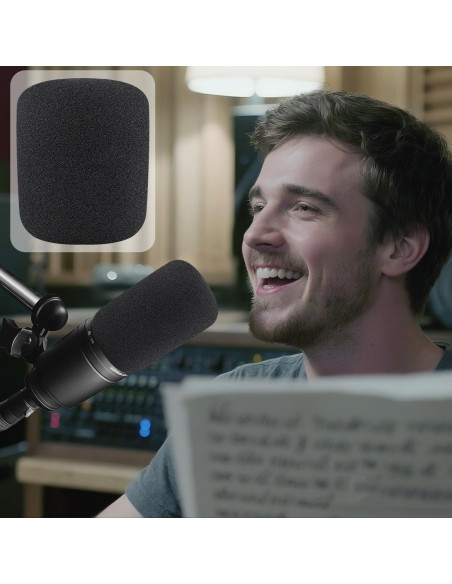 Filtros Pop SOULWIT para Micrófonos AT2020/AT2050/AT4040 - Negro