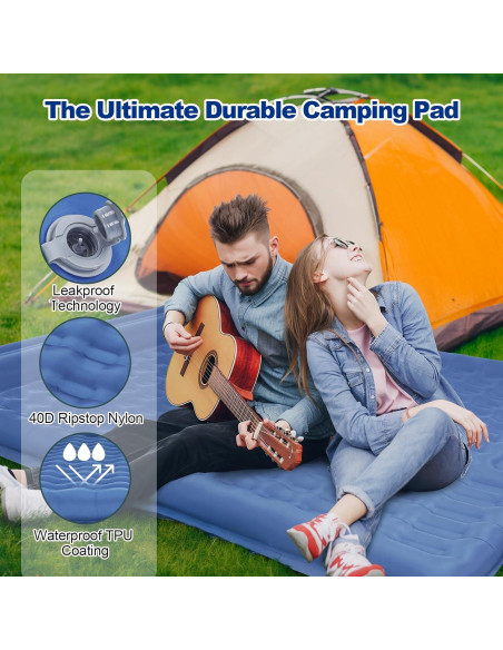 Colchón Inflable Doble CAMULAND 196x135 cm 4.7 cm Grosor