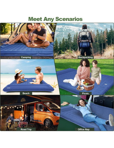 Colchón Inflable Doble CAMULAND 196x135 cm 4.7 cm Grosor