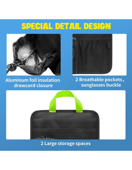 Soporte para Taza de Silla de Playa BOHEMIABY Negro Ajustable