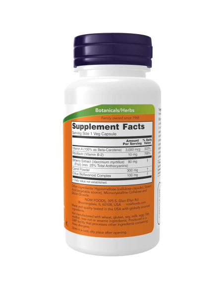 Suplemento Vegano NOW Foods Complejo de Arándano 80 mg 100 Cápsulas Suplemento Vegano NOW Foods Complejo de Arándano 80 mg 100 Cápsulas