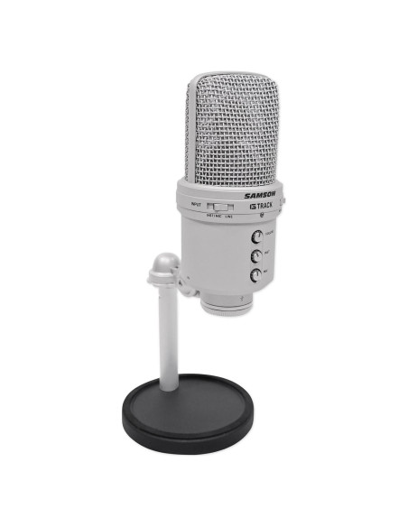 Micrófono de condensador USB Samson G-Track 19mm con interfaz