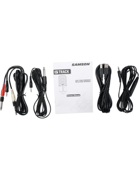 Micrófono de condensador USB Samson G-Track 19mm con interfaz