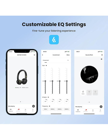 Edifier WH500 Auriculares Inalámbricos Bluetooth 40H Negro