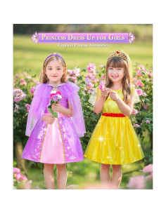 Disfraz de Princesa Jeowoqao para Niñas 3-6 Años con Accesorios 2