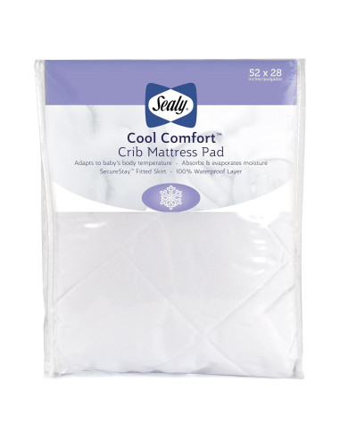 Protector de Colchón Impermeable Sealy Baby Cuna 132x71 cm