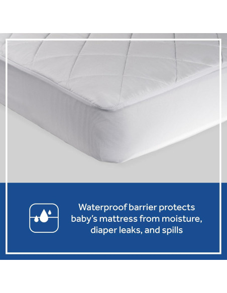 Protector de Colchón Impermeable Sealy Baby Cuna 132x71 cm