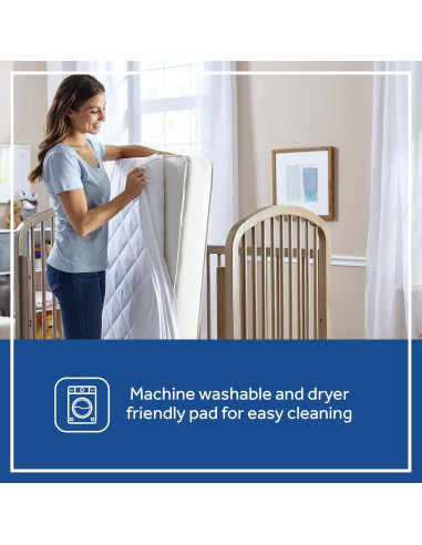 Protector de Colchón Impermeable Sealy Baby Cuna 132x71 cm