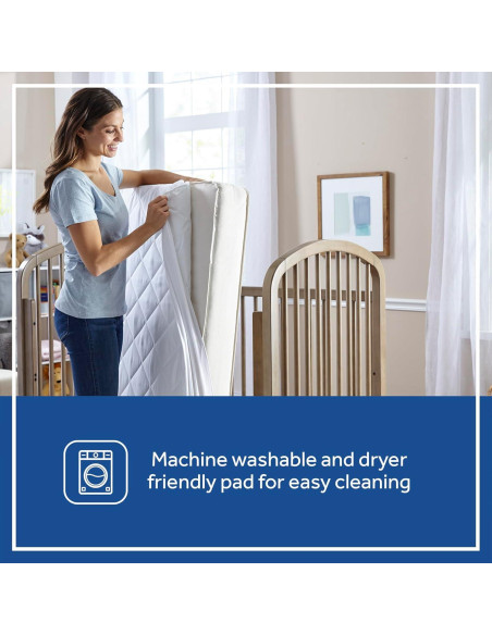 Protector de Colchón Impermeable Sealy Baby Cuna 132x71 cm